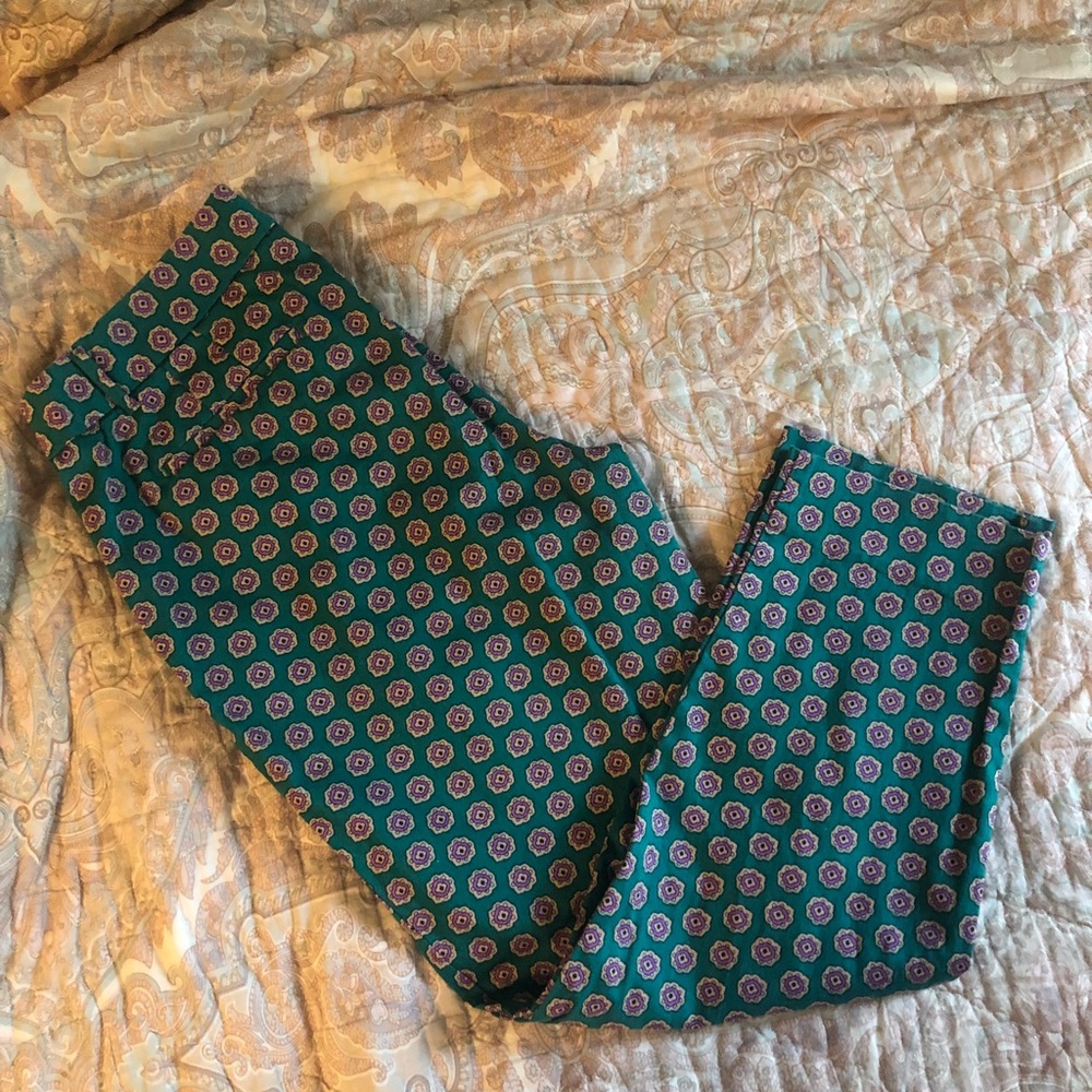 J.Crew patterned ankle pant
